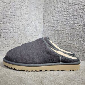 UGG Australia Shaggy Men's Size 13 US Gray Suede Shearling Slipper Shoes 1153104